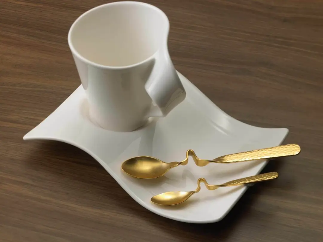 Villeroy & Boch NewWave Caffè Lepels - 6 Stuks - Goud
