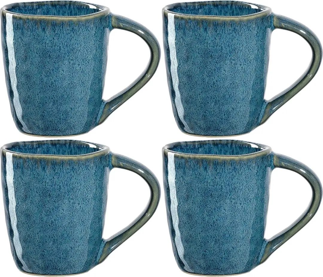 Leonardo Matera Blauwe Espressokopjes - 4 Stuks 90ml
