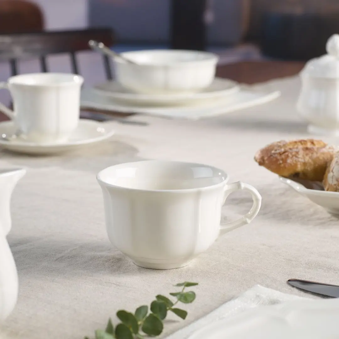 Villeroy & Boch Manoir Theekop & Schotel 200ml - Wit