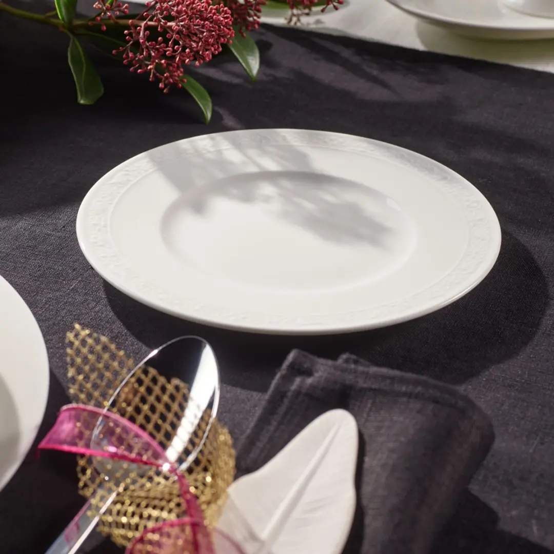 Villeroy & Boch Brotteller White Pearl Ø18cm - Set van 6