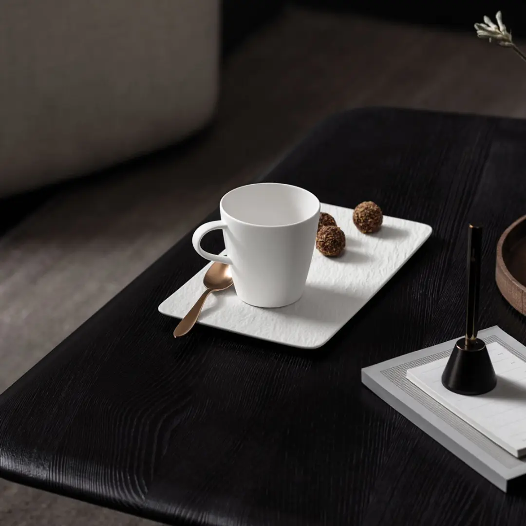 Villeroy & Boch Manufacture Rock Blanc Koffiebeker - 290ml - 6 Stuks