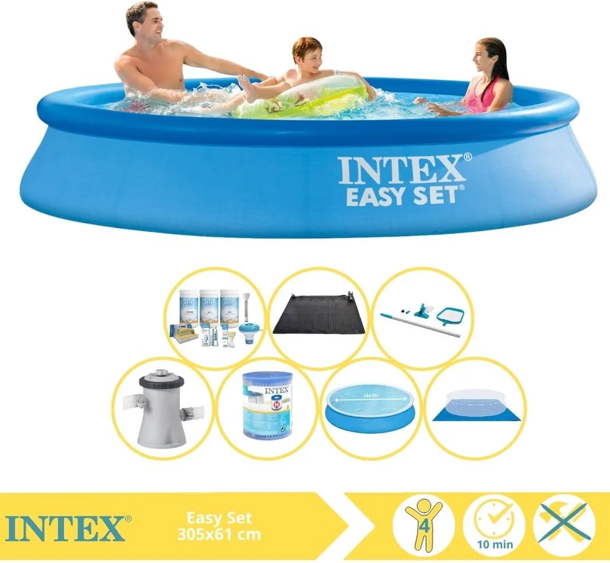 Intex Easy Set 28118GN Opblaaszwembad 305x61cm