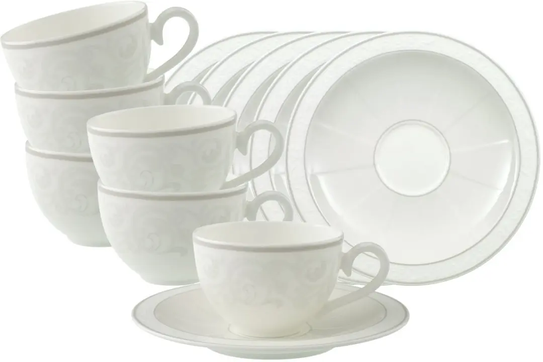 Villeroy & Boch Gray Pearl Koffietassen Set
