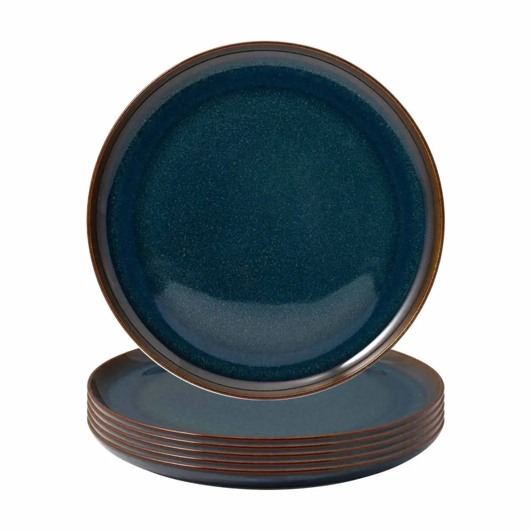 Villeroy & Boch Crafted Denim Ontbijtborden - 6 Stuks 21cm - Blauw