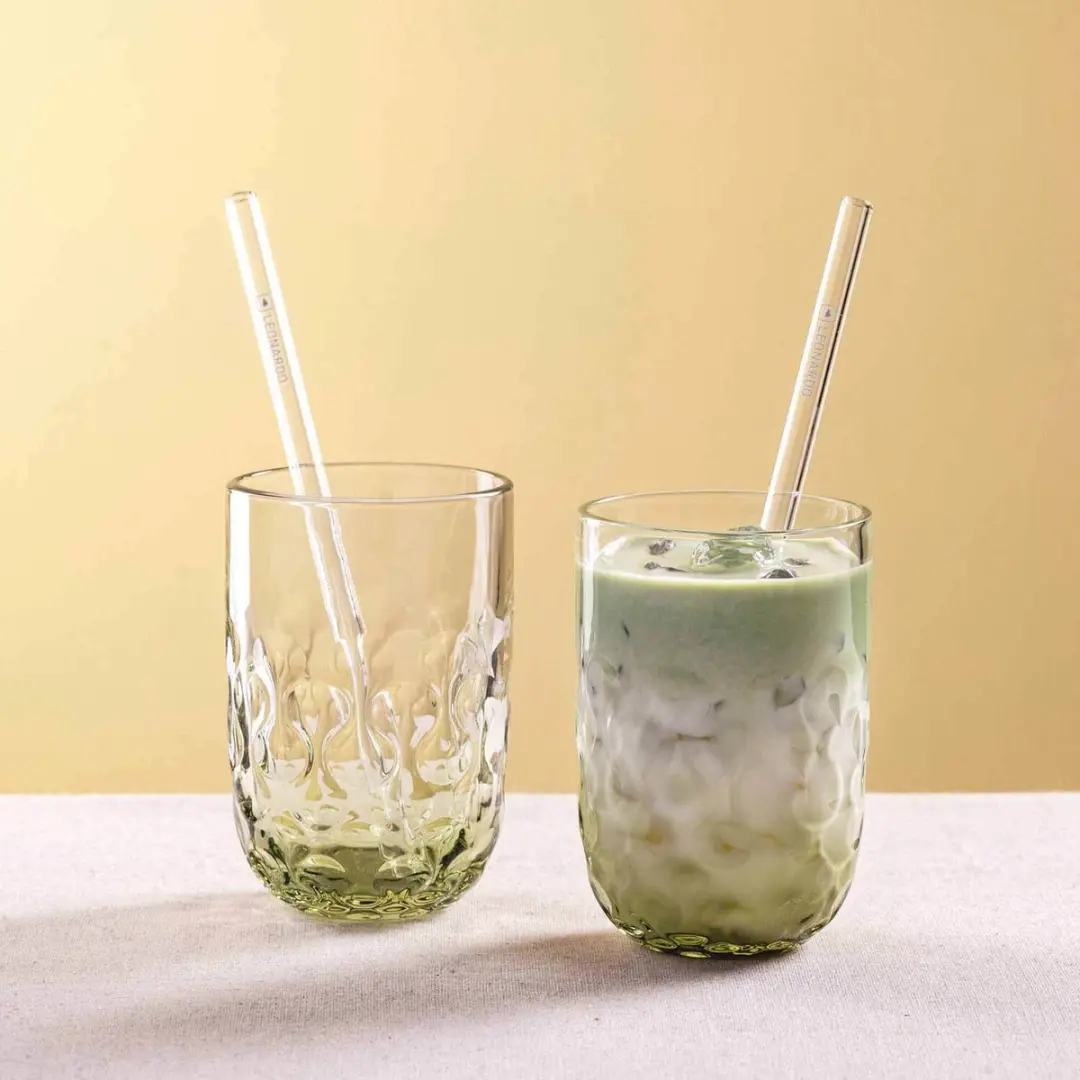 Leonardo Matcha Latte Gläser 390ml - 12 Stuks - Groen