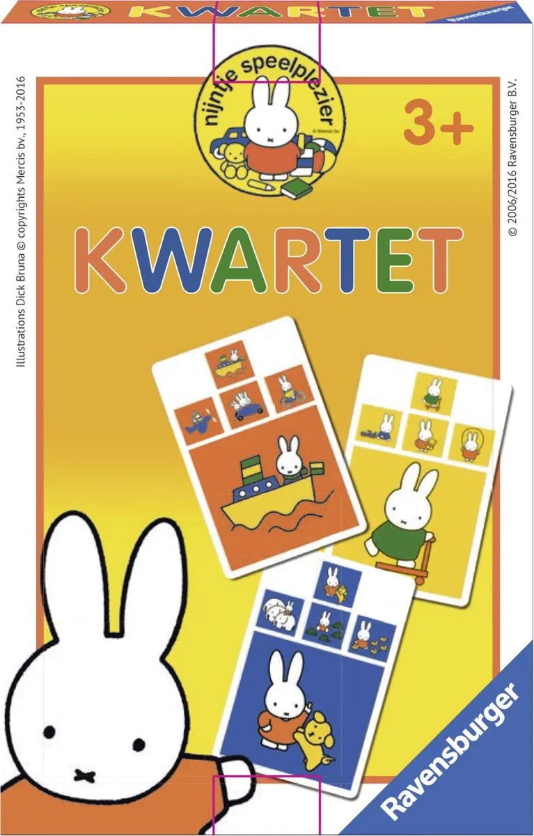 Ravensburger Nijntje Ontdekt de Wereld Kwartet - 207169