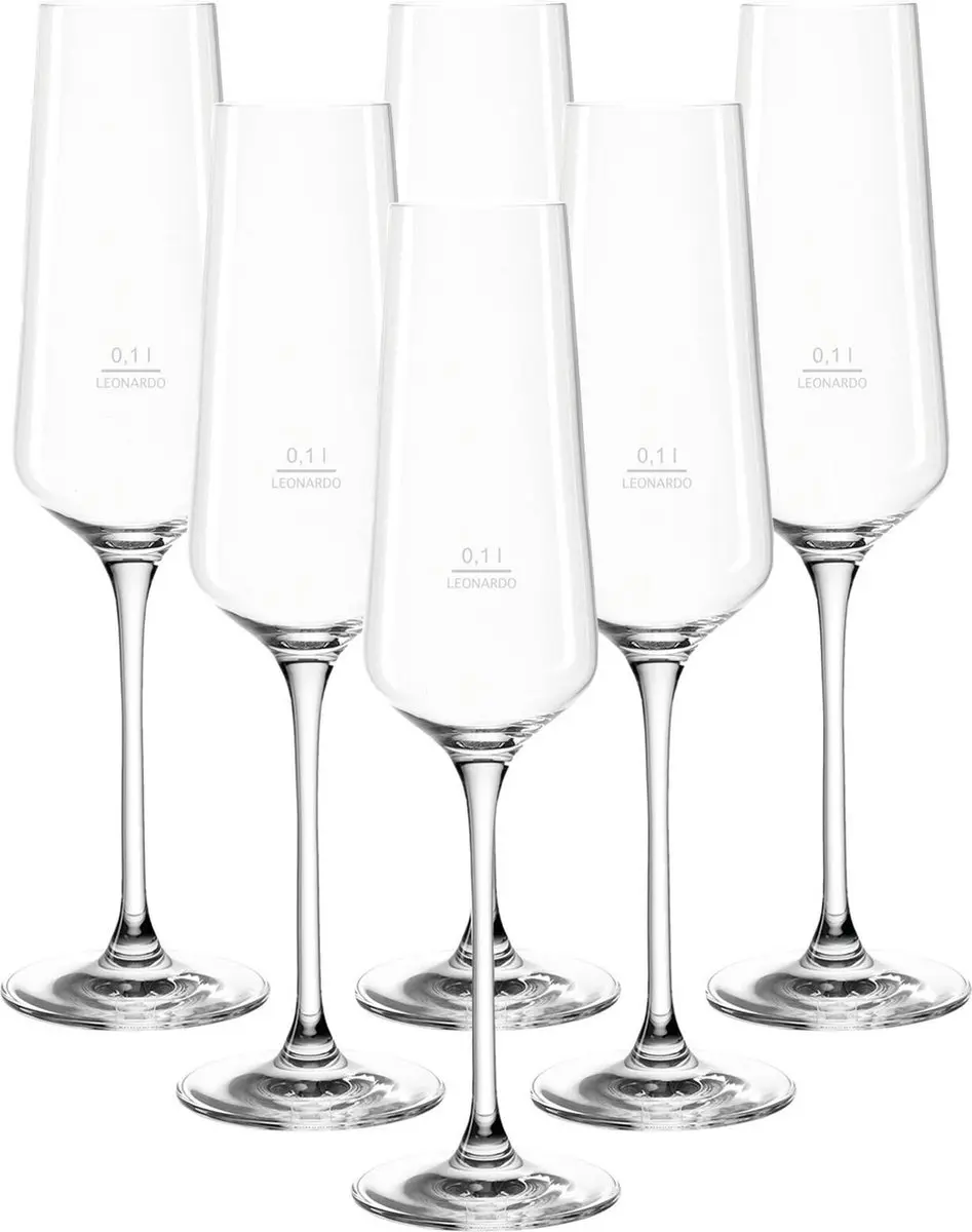 Leonardo Puccini Gastro-Edition Sektglazen Set 6x 0,1L