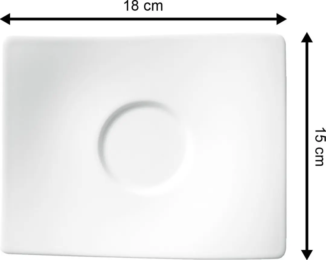 Villeroy & Boch NewWave Koffie-/Thee-ondertassen - 6 Stuks - Wit
