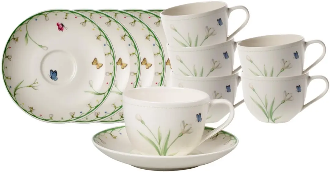 Villeroy & Boch Colourful Spring Koffietassen Set 6