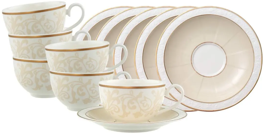 Villeroy & Boch Frühstückstassen Ivoire Set