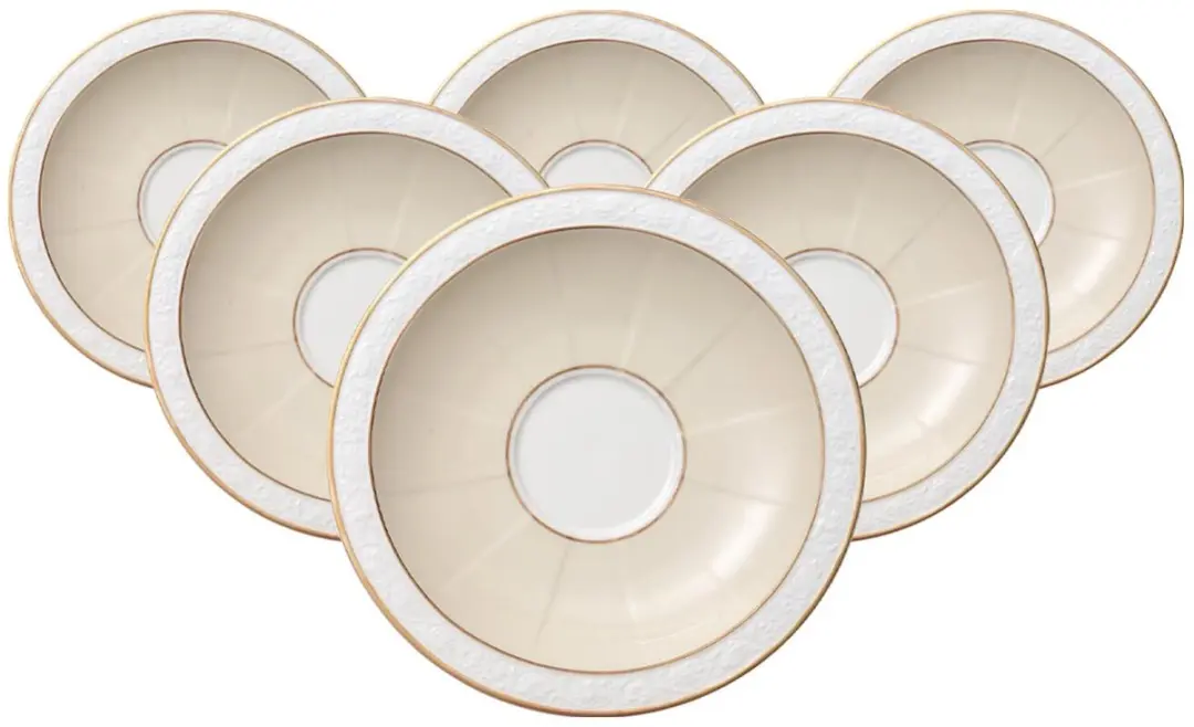Villeroy & Boch Frühstücksuntertassen Ivoire Ø18,5cm