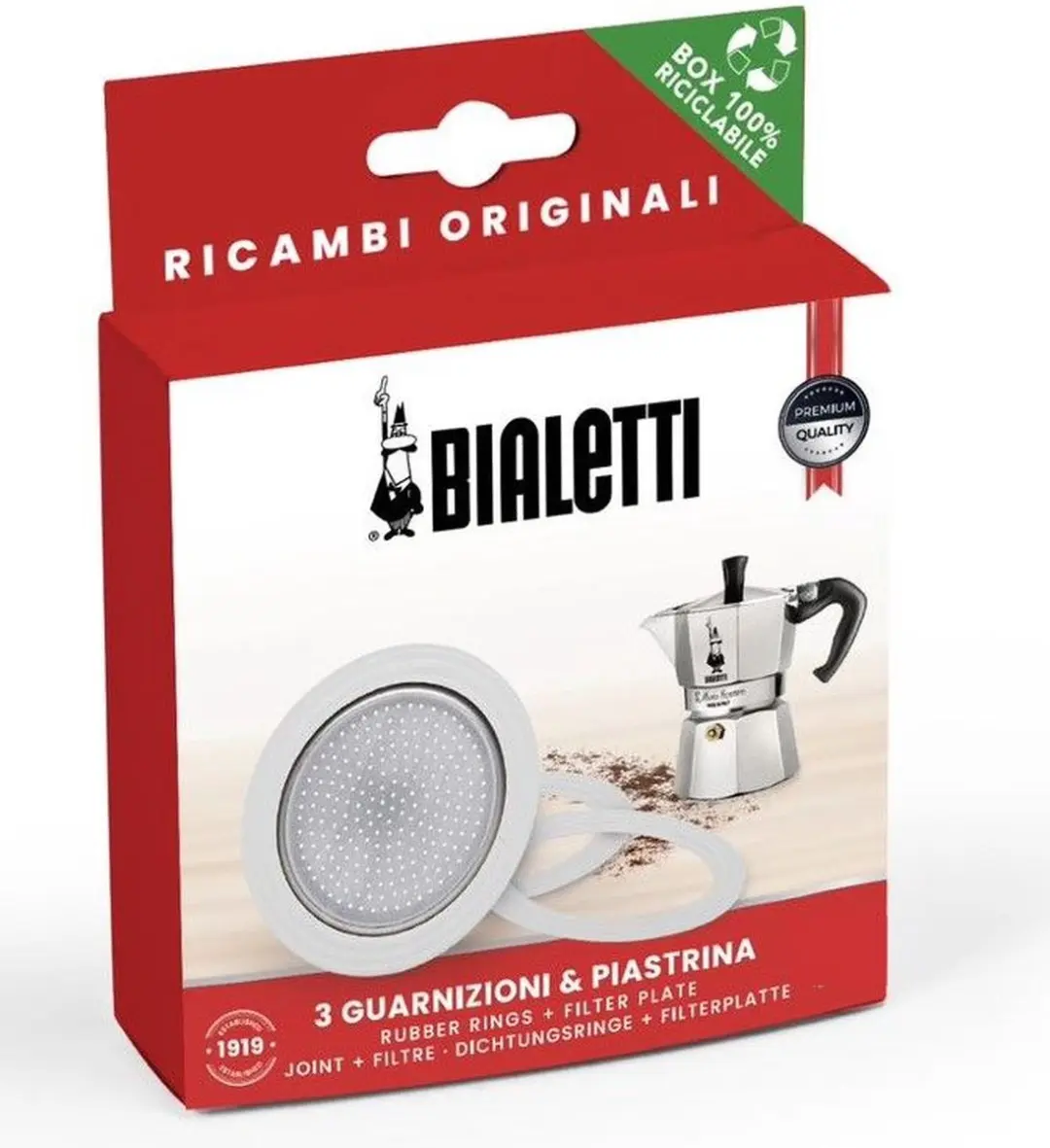 Bialetti Moka Filterplaatje 8006363010375 - 2 Koppen