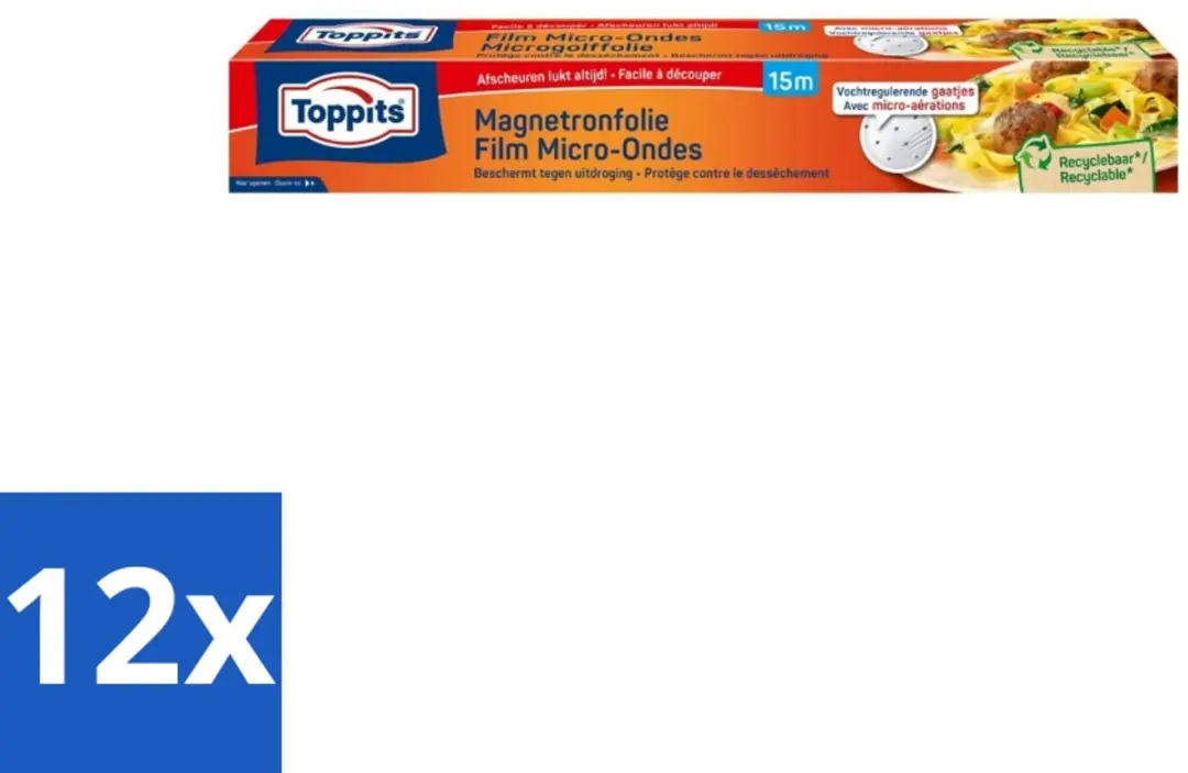 Toppits Magnetronfolie Voordeelverpakking 12 Stuks