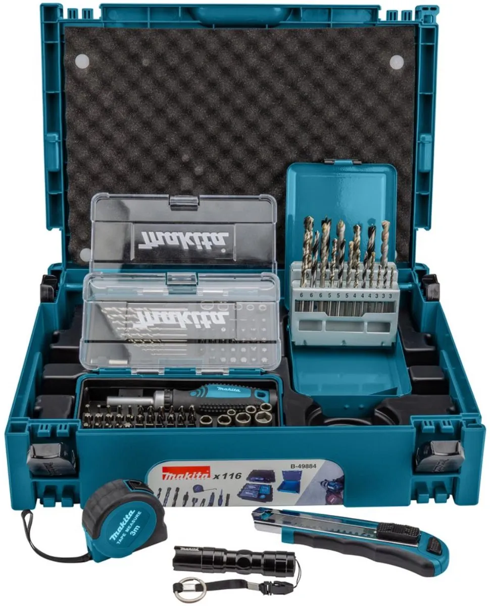 Makita Boor-/bitset B-49884 - 116-delig