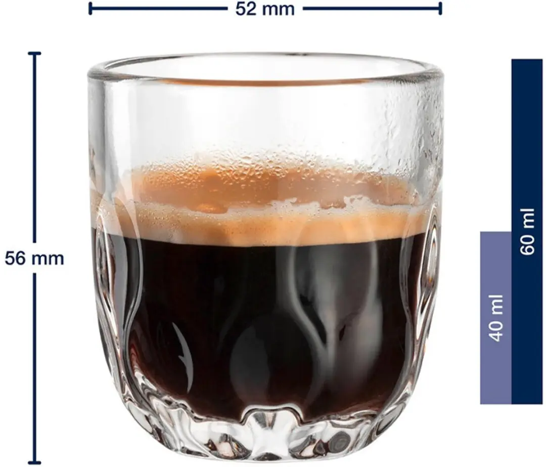 Leonardo Espressogläser Gocce 60ml - Set van 6
