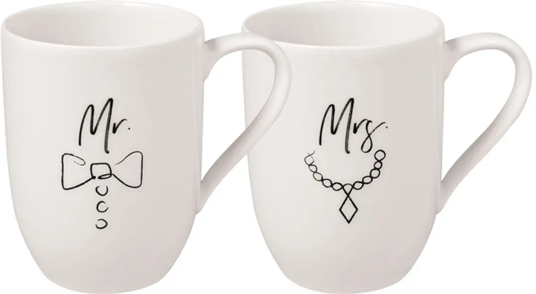 Villeroy & Boch Mr and Mrs Statement Koffiebeker Set
