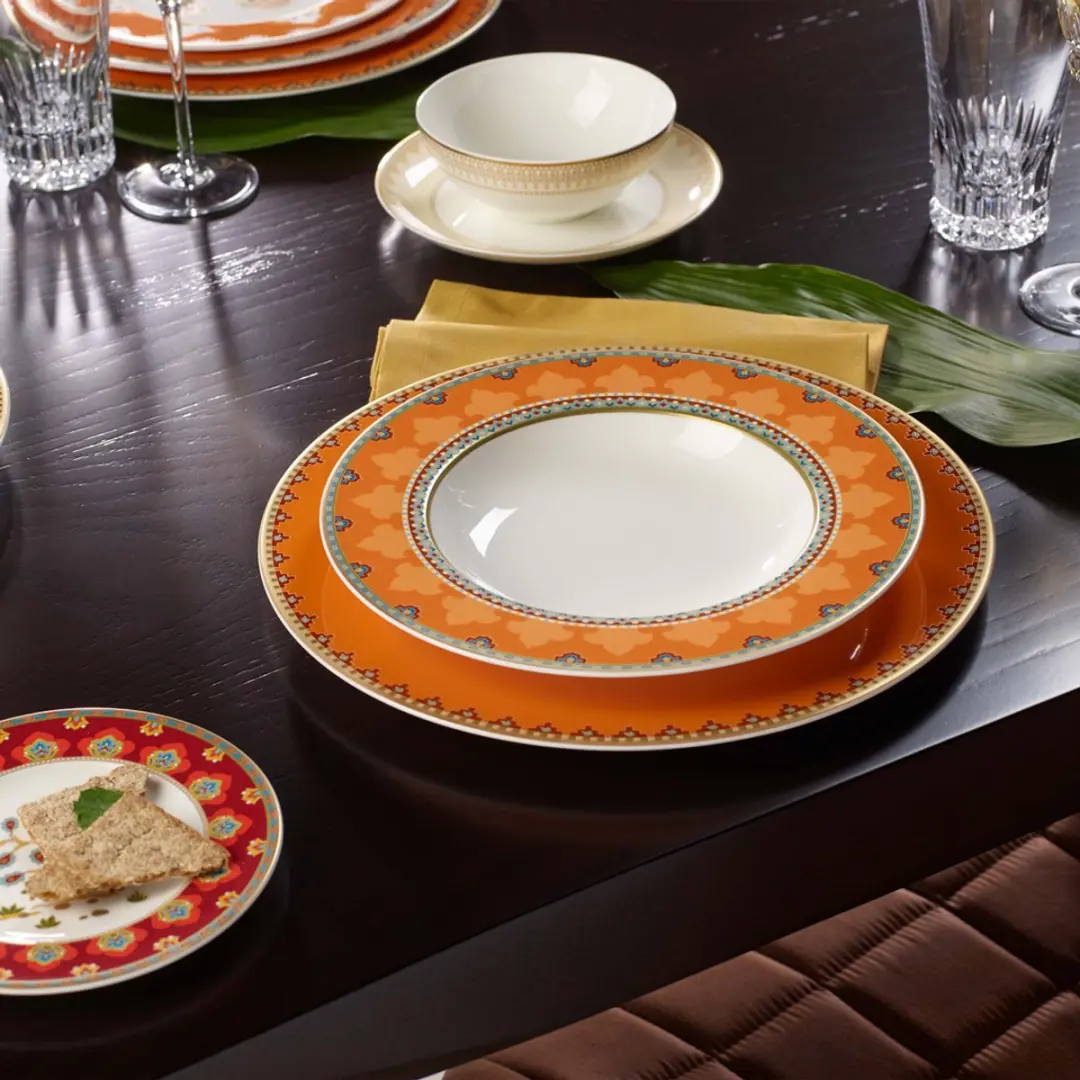 Villeroy & Boch Suppenteller Samarkand Mandarin - Ø24,8cm - 6 Stuks