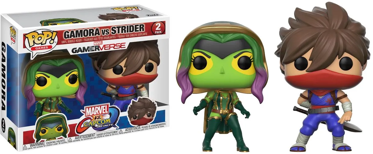 Funko Gamerverse Pop! 2-pack Gamora vs Strider - Marvel vs Capcom - Multicolours - afbeelding 3 van 4