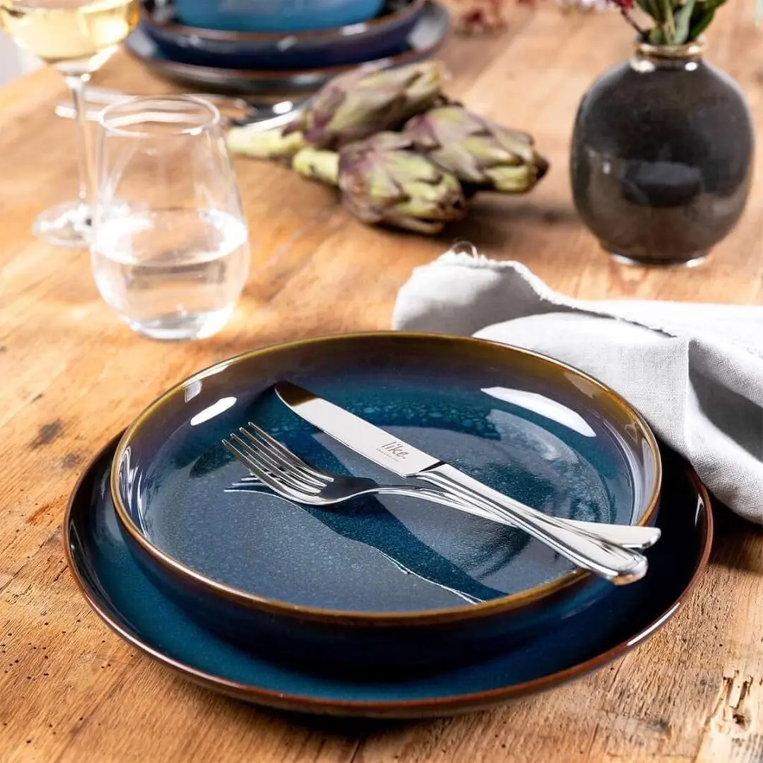 Villeroy & Boch Crafted Denim Dinerborden 6 Stuks - Ø26cm - Blauw