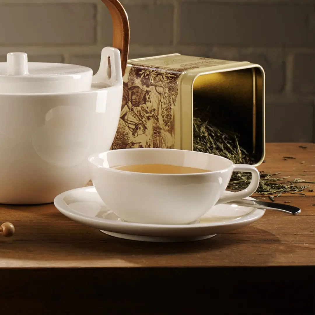 Villeroy & Boch Artesano Theekop en -schotel - 2 Stuks - Wit