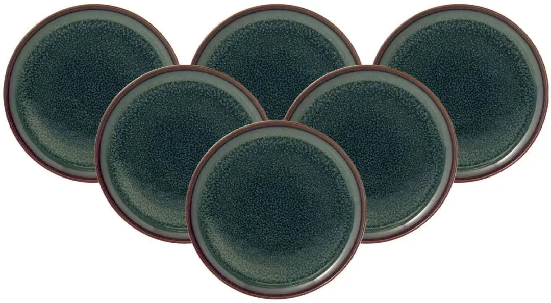 Villeroy & Boch Crafted Breeze Ontbijtborden - 6 Stuks 21cm - Groen