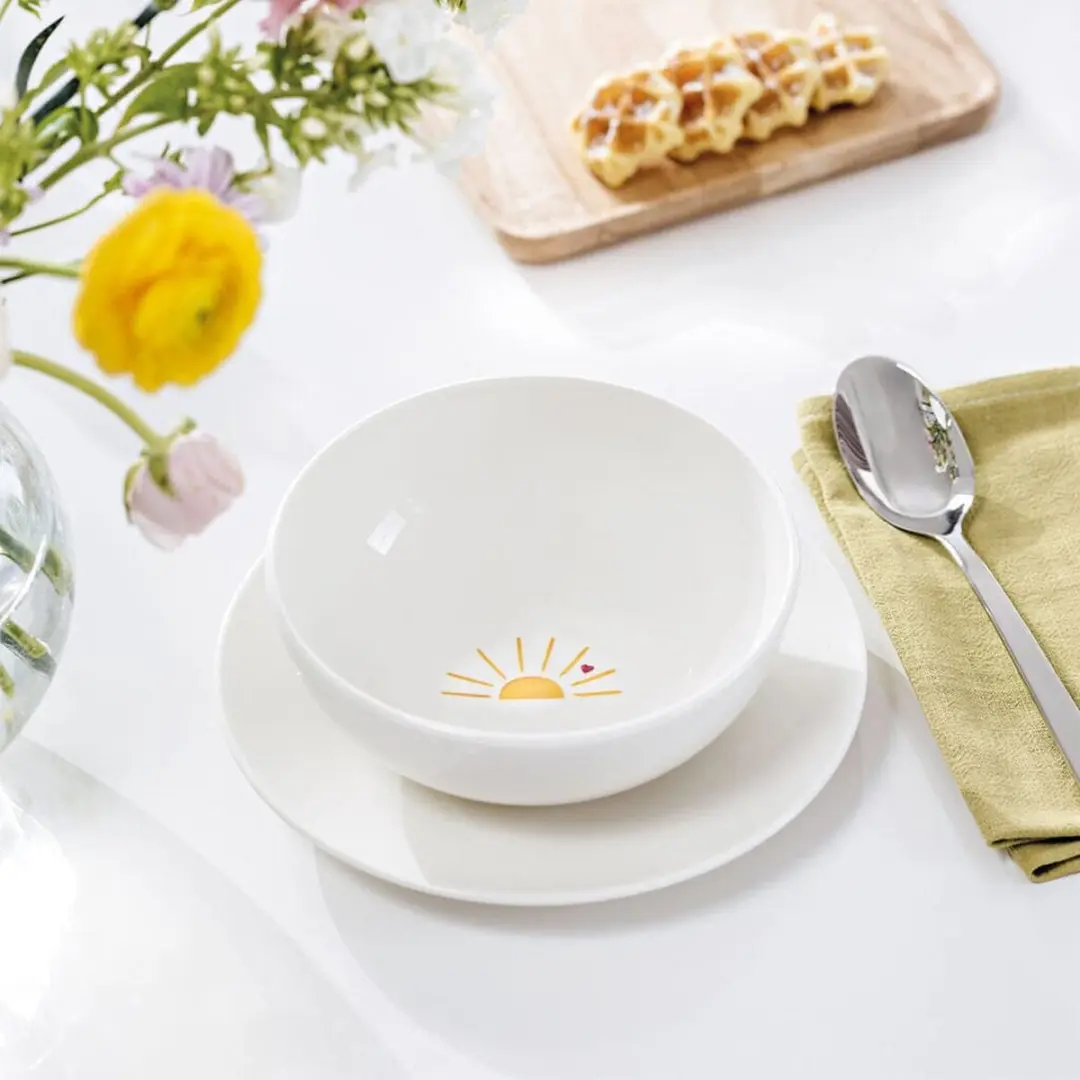 Villeroy & Boch Hello Sunshine Kommen - 4 Stuks - Wit - Ø16.9cm