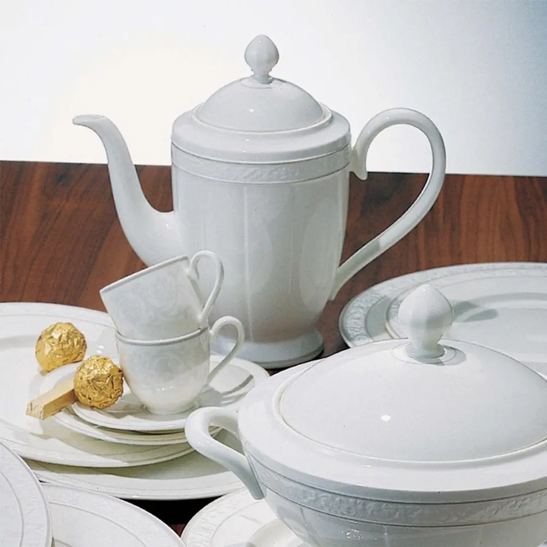 Villeroy & Boch Espressountertassen Gray Pearl Ø13cm - 6 Stuks
