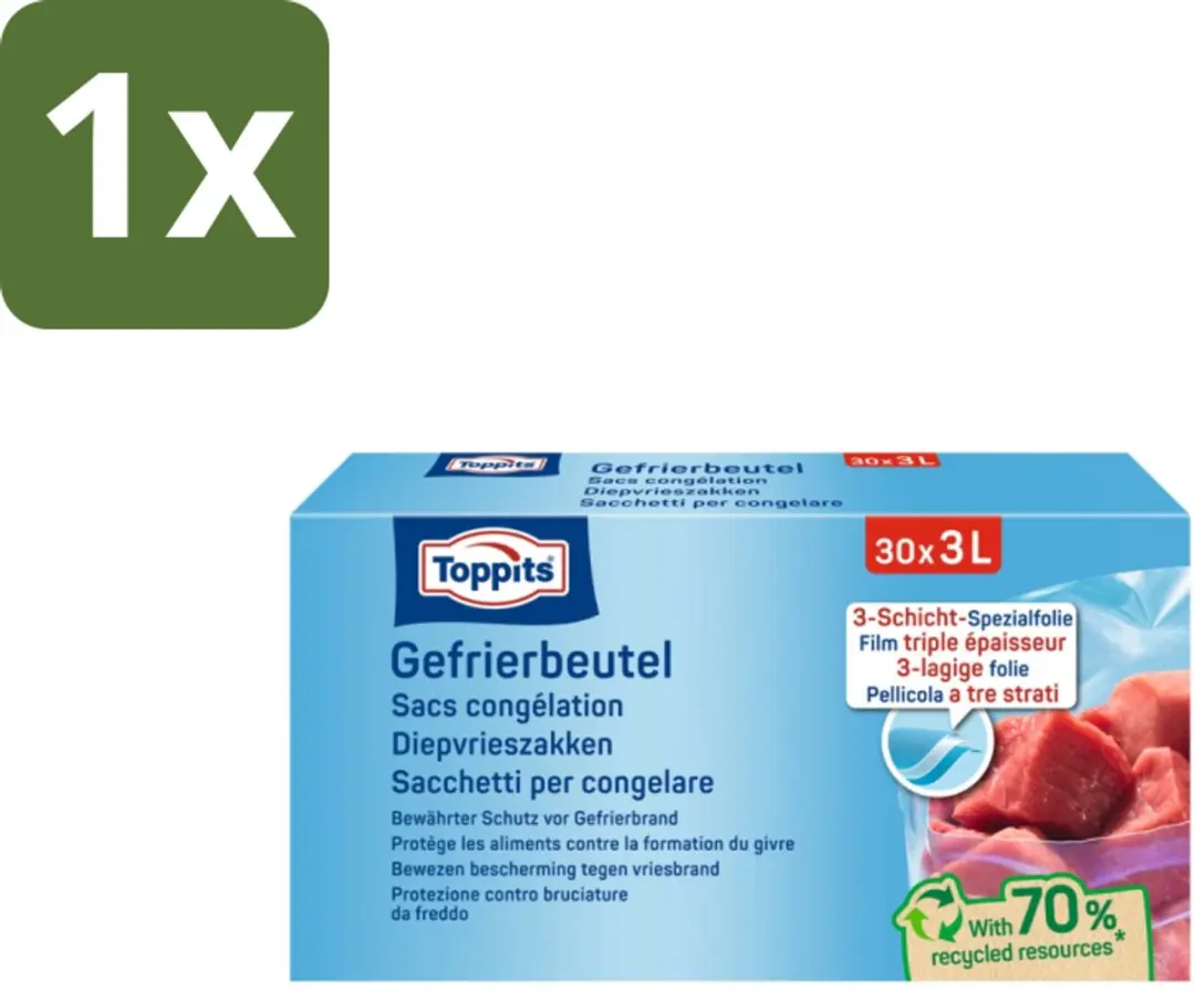 Toppits Diepvrieszakjes 3L