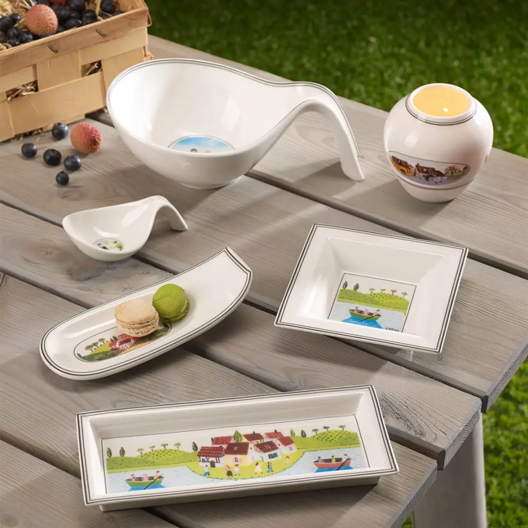 Villeroy & Boch Design Naif Schaal met greep 24x16cm - Gekleurd