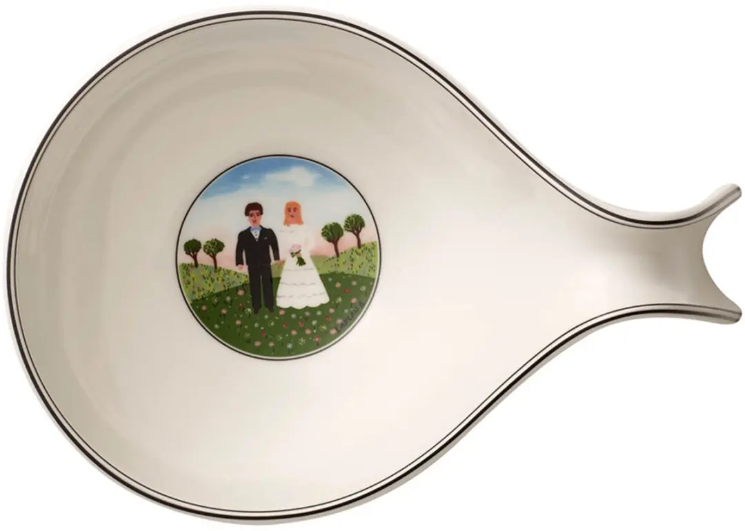 Villeroy & Boch Design Naif Schaal met greep 24x16cm - Gekleurd