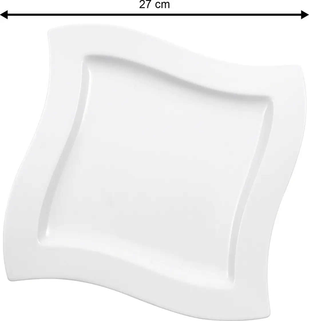Villeroy & Boch NewWave Speiseteller 27cm - Wit/Gekleurd - 4 Stuks