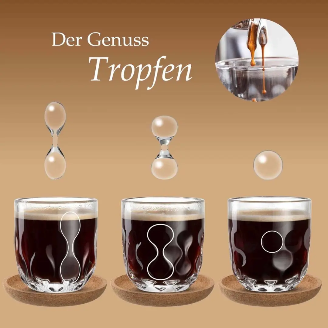 Leonardo Espressogläser Gocce 60ml - 6 Stuks - Transparant