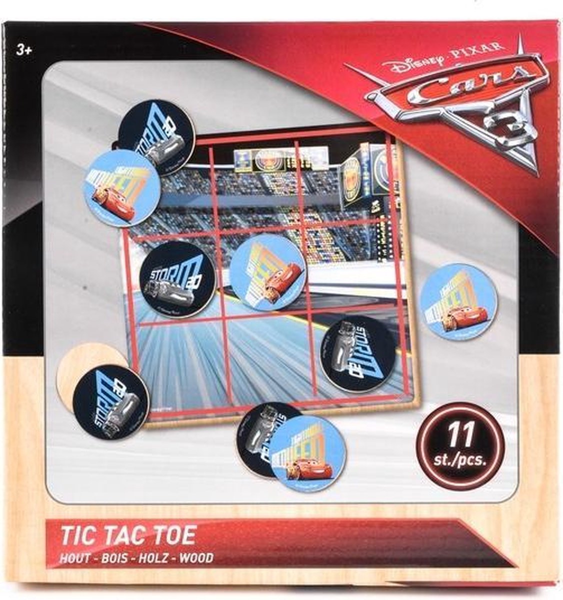 Disney Cars Tictactoe Junior Hout