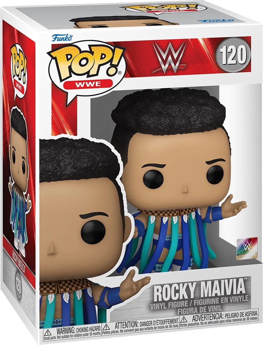 Funko WWE POP! Rocky Maivia 67401 Verzamelfiguur - 9 cm - afbeelding 2 van 4