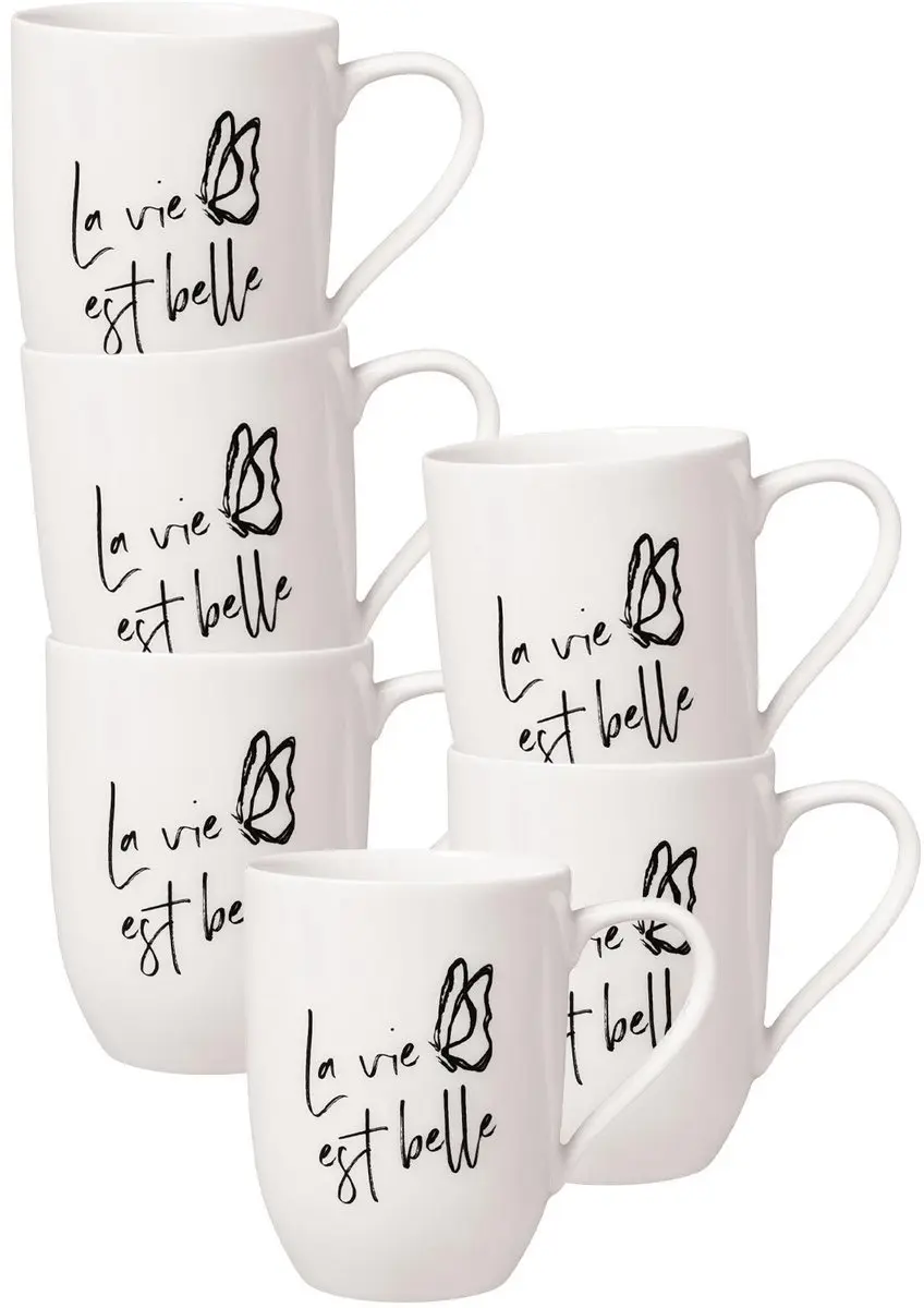 Villeroy & Boch La vie est belle Koffiebeker Set 6