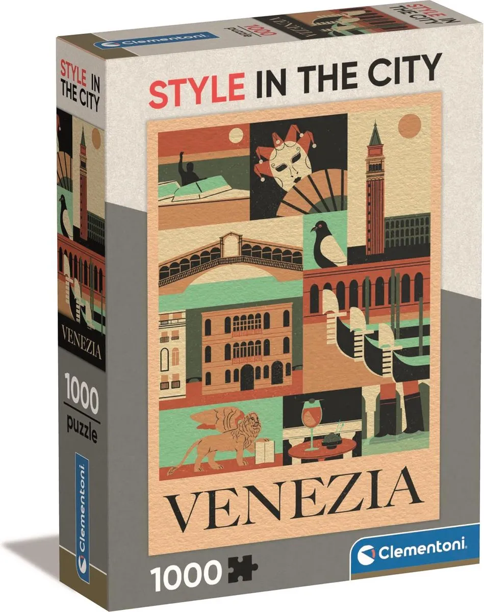 Clementoni Puzzel Style in de Stad Venezia 1000 Stuks