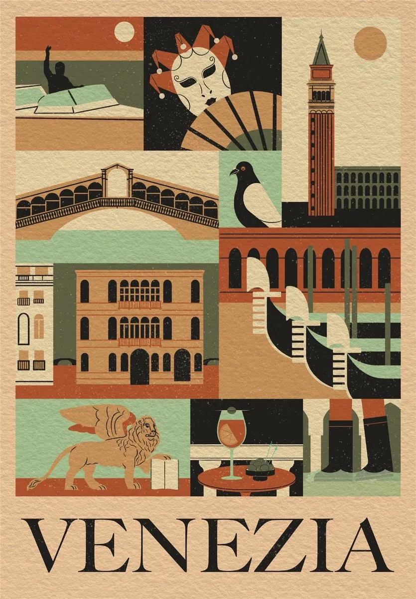Clementoni Puzzel Style in de Stad Venezia 1000 Stuks - Multikleur