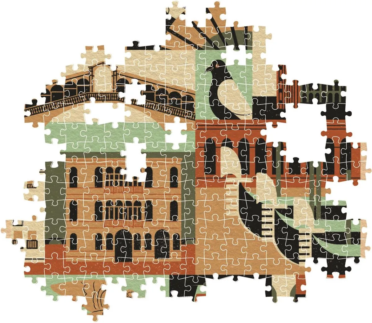 Clementoni Puzzel Style in de Stad Venezia 1000 Stuks - Multikleur