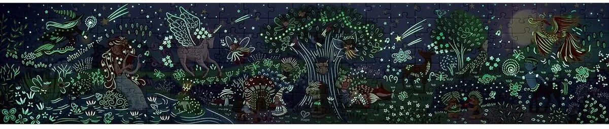 Hape Magisch Bos Puzzel 210 Stuks - Veelkleurig