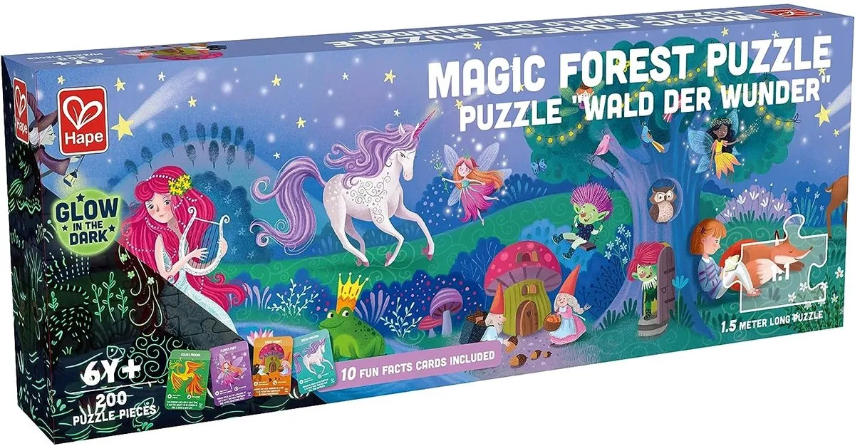 Hape Magisch Bos Puzzel 210 Stuks - Veelkleurig