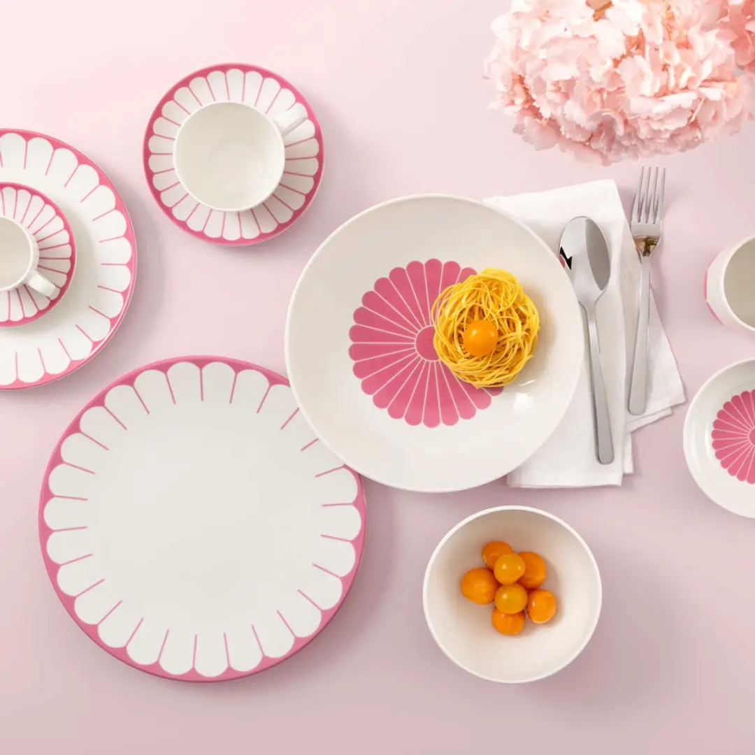Villeroy & Boch Fleur Couleur Espressotassen 70ml - 6 Stuks - Pink