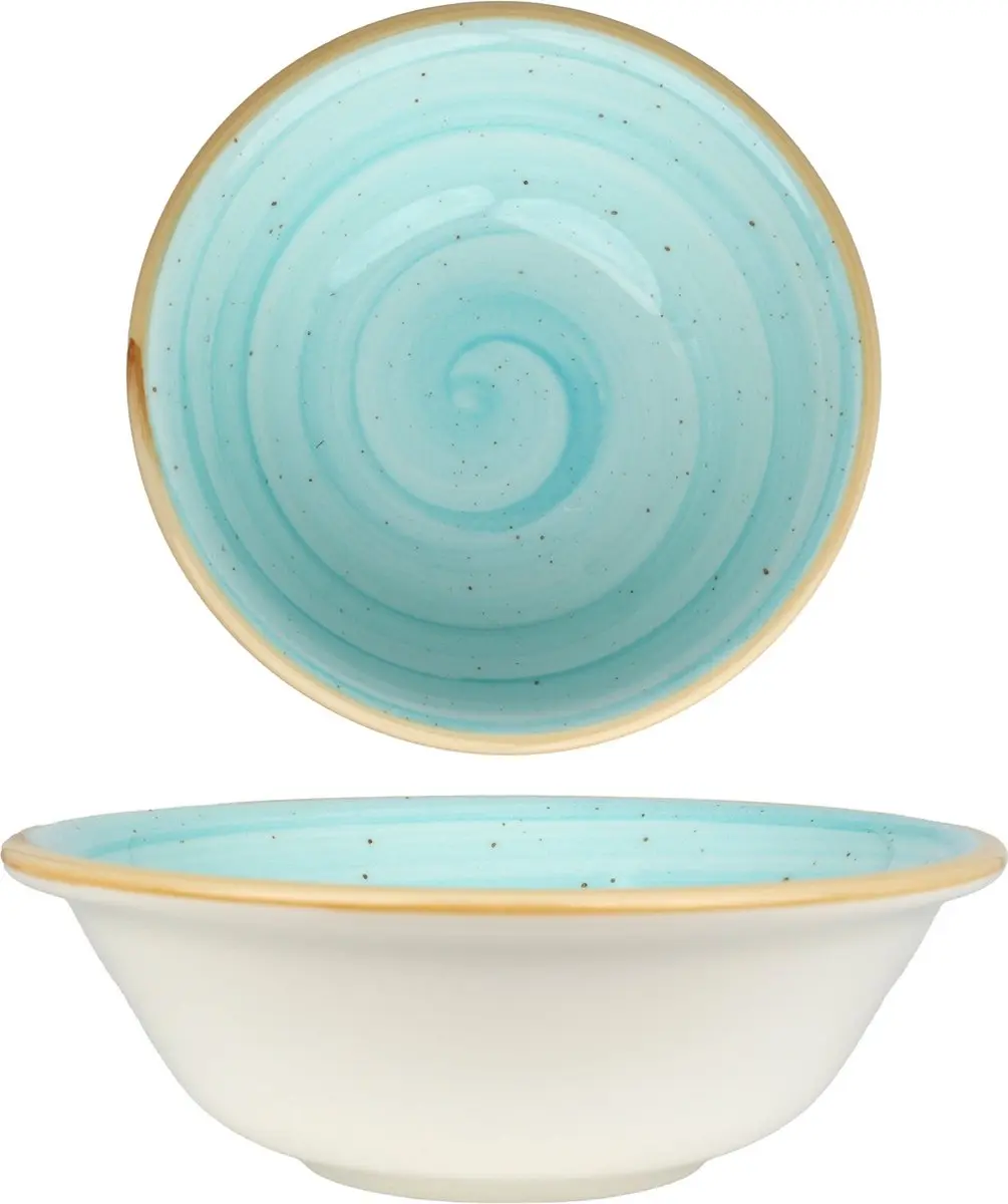 Bonna Aqua Serviesset 24-delig - 6 Personen - Porselein - Blauw