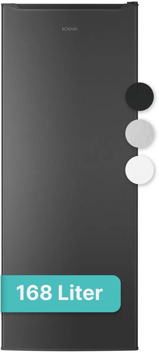 Bomann GS 7364 Vrijstaande Vriezer 168L - Dark Inox Look