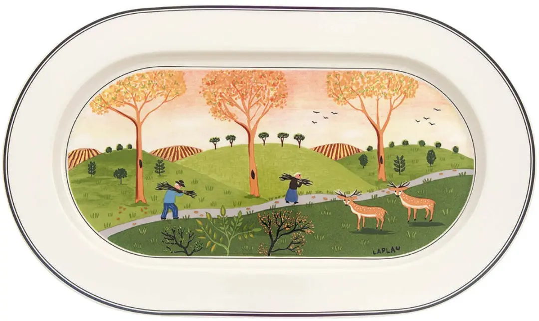 Villeroy & Boch Design Naif Ovale Servierplaat 34x24cm