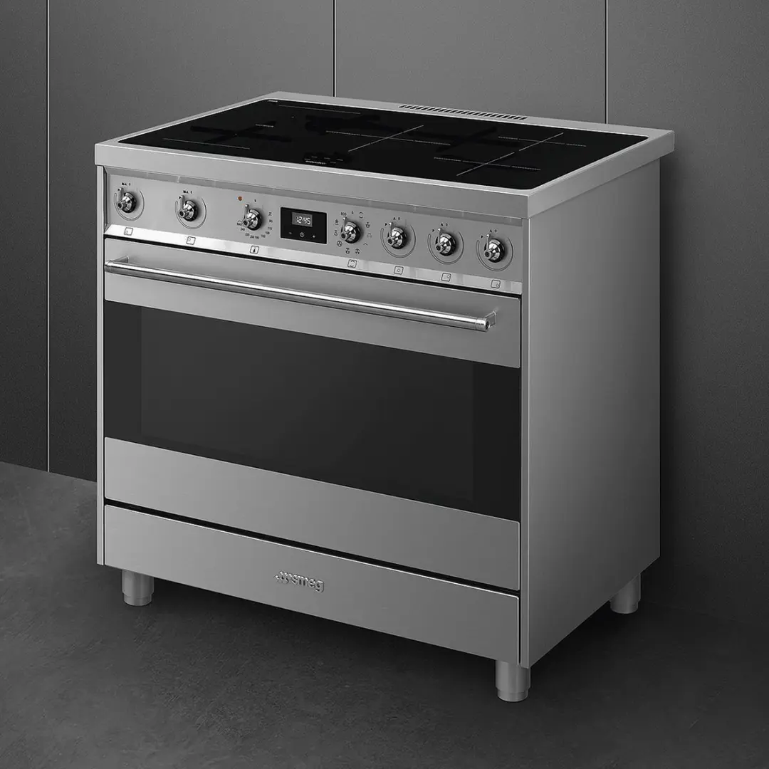 Smeg Symphony C9IMX9-1 Vrijstaand Inductiefornuis - 5 Zones - 3 Fasen