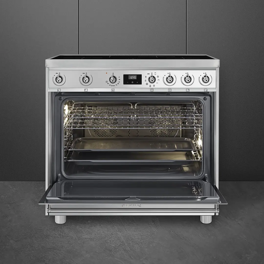 Smeg Symphony C9IMX9-1 Vrijstaand Inductiefornuis - 5 Zones - 3 Fasen