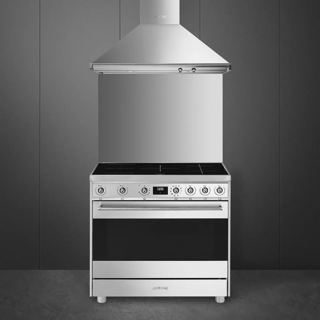 Smeg Symphony C9IMX9-1 Vrijstaand Inductiefornuis - 5 Zones - 3 Fasen