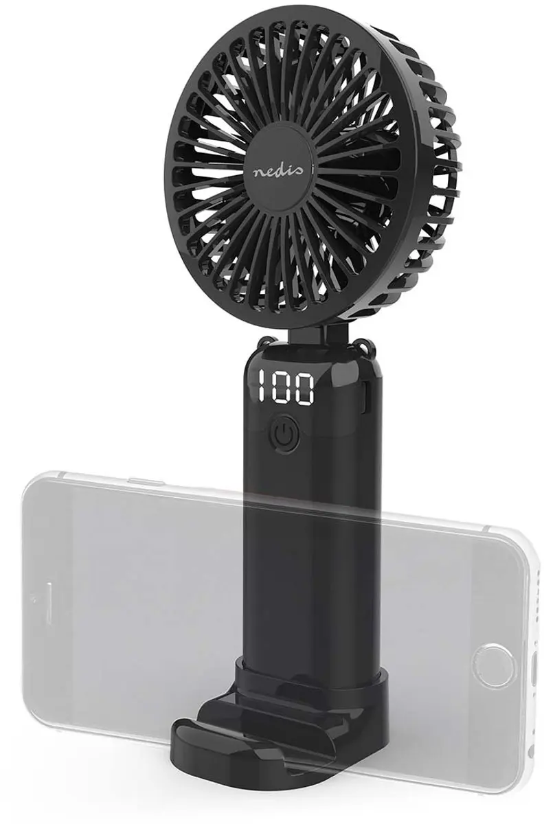 Nedis Handventilator FNHH3BOX2 - 6 Snelheden - Zwart