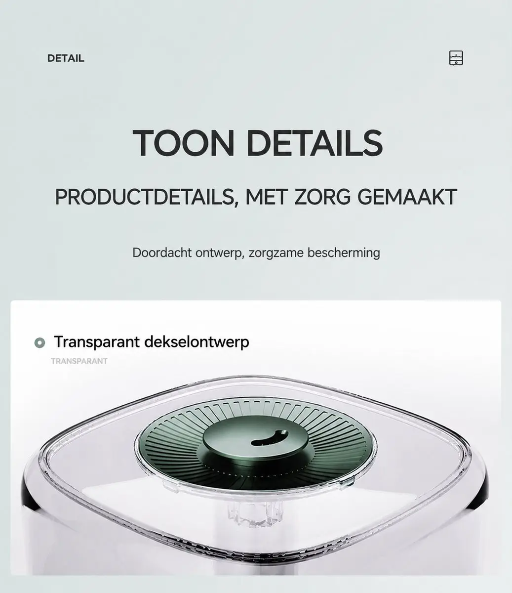 ECTEATOY Luchtbevochtiger 5L Topfill - 30m² - Groente