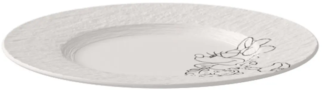 Villeroy & Boch Manufacture Rock blanc Mickey Mouse Ontbijt/Dessertbord - 21,7 cm - 6 Stuks